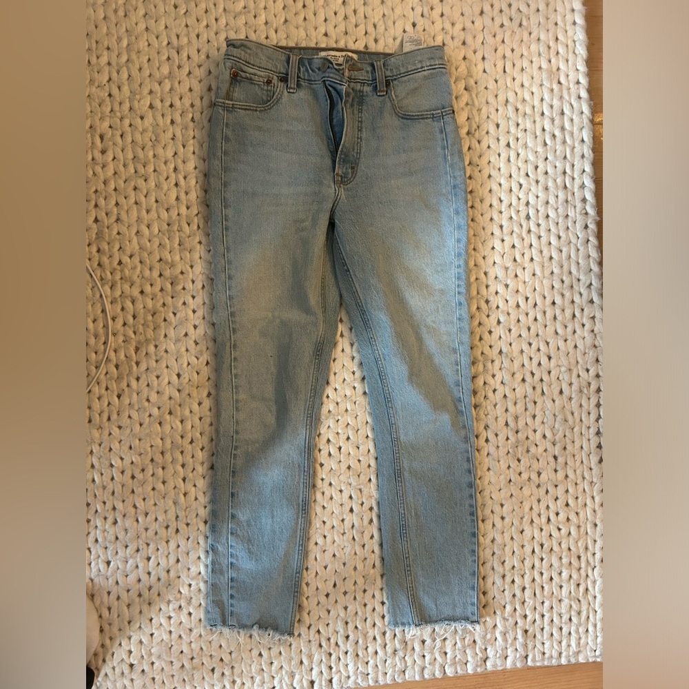 Skinny high rise jeans